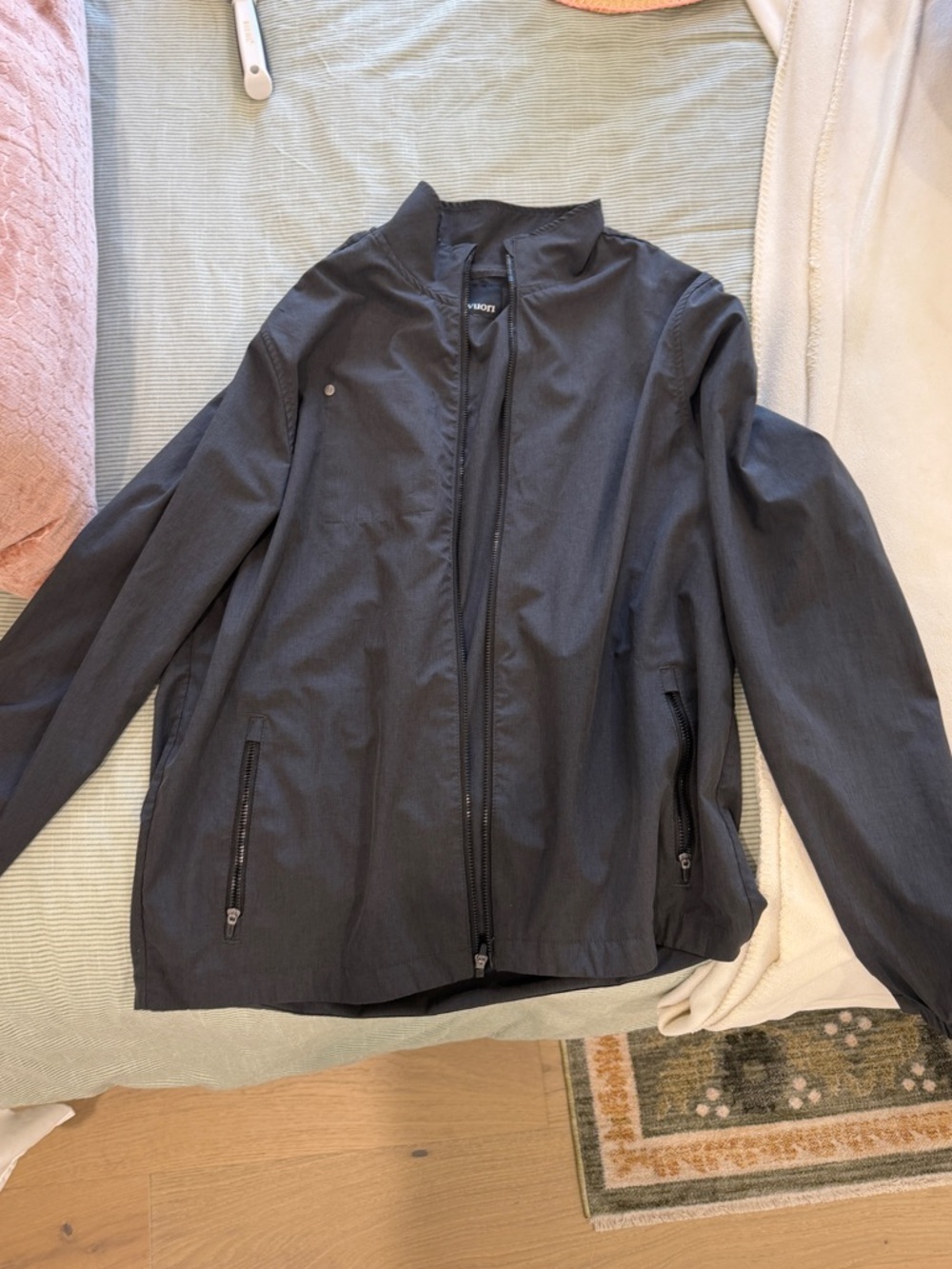 Vuori Men's Charcoal Lightweight Zip Jacket